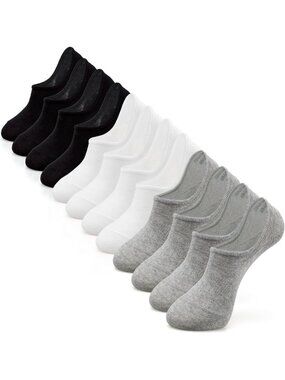 No Show Low Cut Anti-Slip Casual Sports Running Socks for Women & Men - 5 Pack